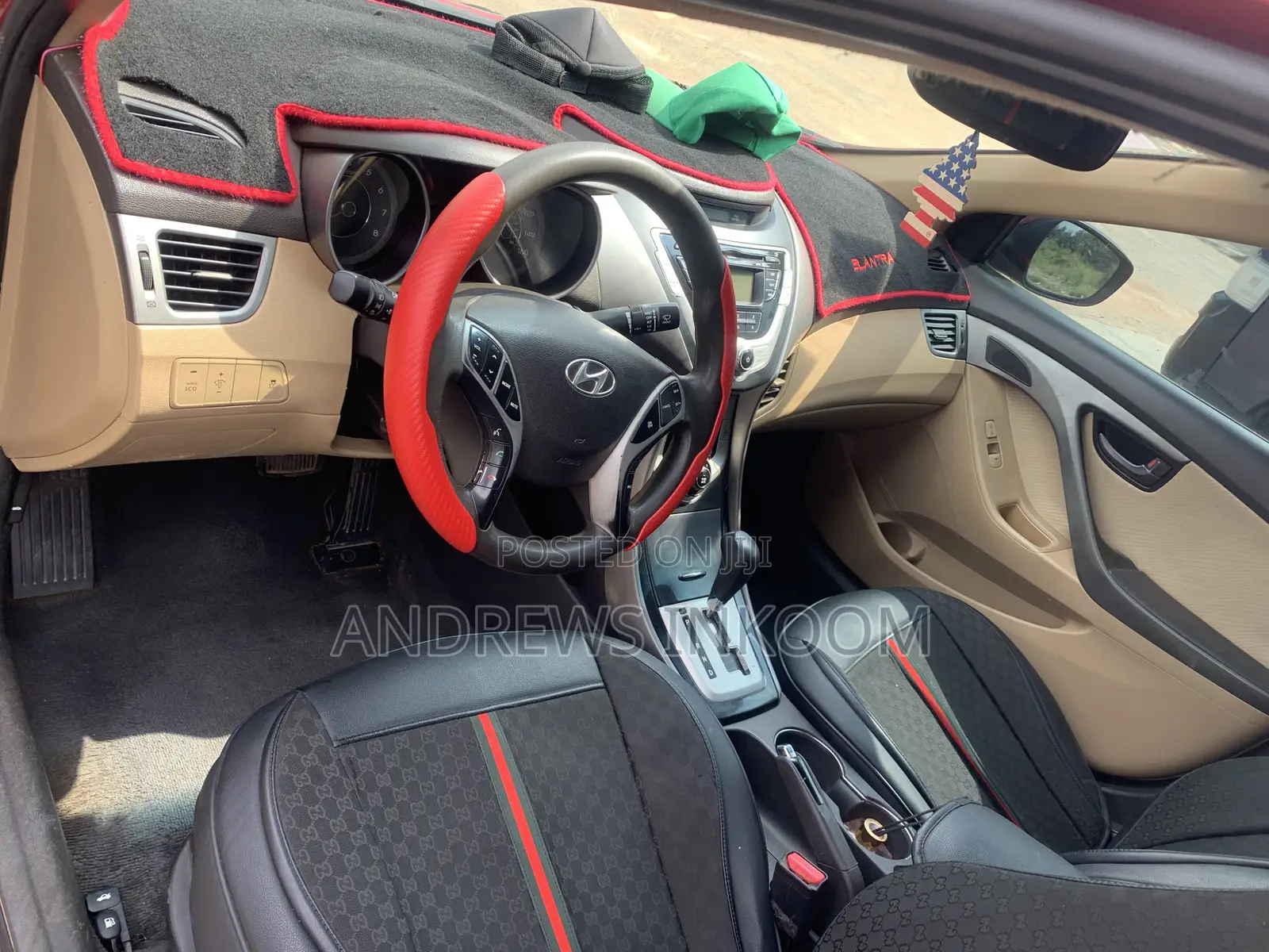 Hyundai Elantra GLS Automatic 2012 Red