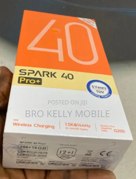 New Tecno Spark 40 Pro+ 256 GB Black