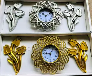 Wall Clock With a Metallic