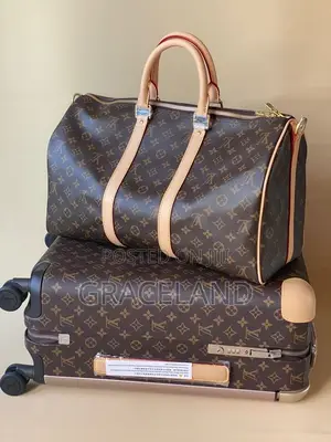 This Is Original Louis Vuitton 2in1 Set Suitcase With Duffle Bag