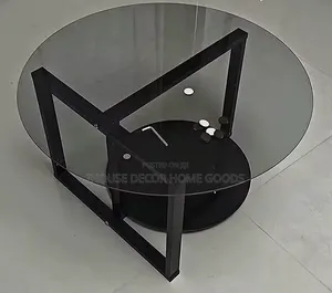 Metal Base Glass Center Table