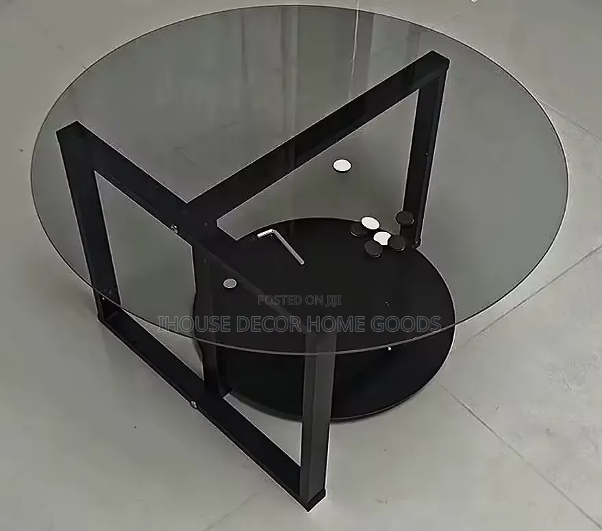 Metal Base Glass Center Table