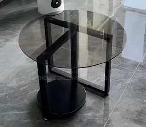 Metal Base Glass Center Table