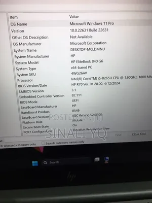 Laptop HP EliteBook 840 G6 8GB Intel Core i5 SSD 256GB