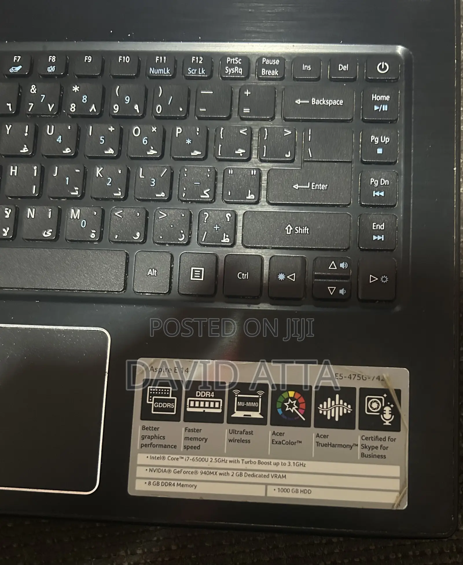 Laptop Acer Aspire 14 8GB Intel Core i7 HDD 1T
