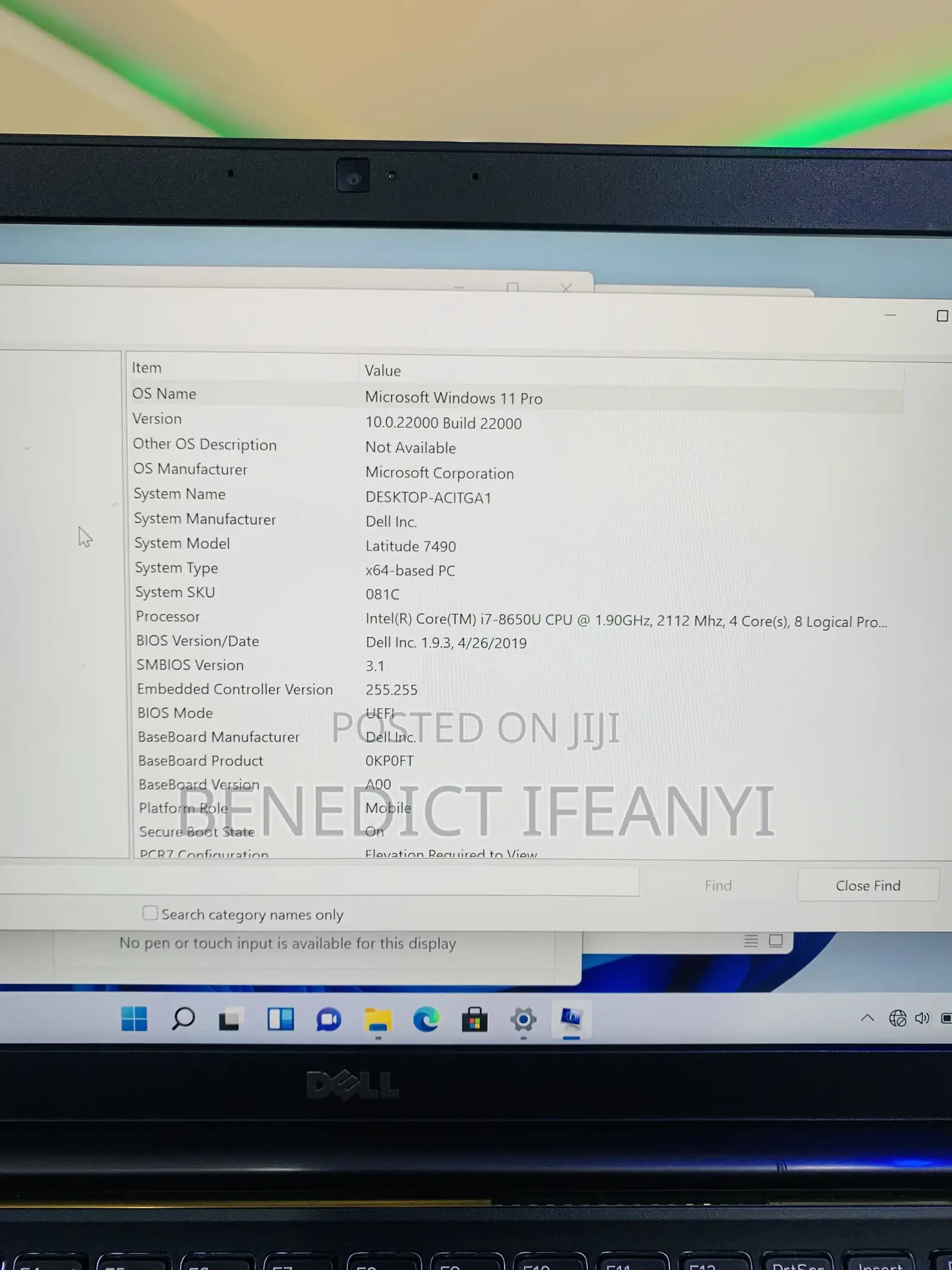 Laptop Dell Latitude 7490 16GB Intel Core i7 SSD 256GB