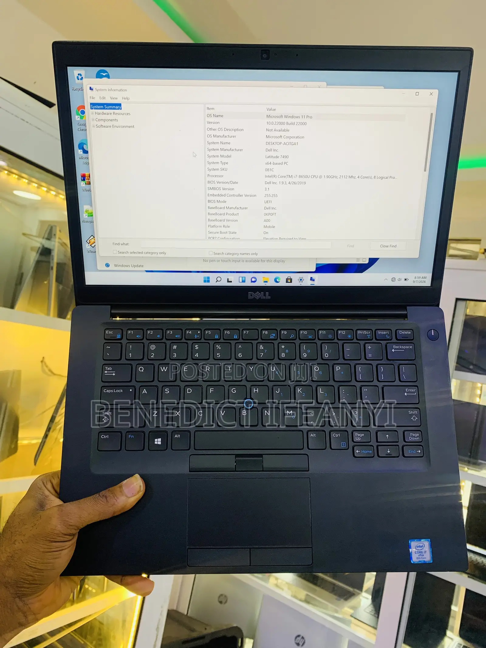 Laptop Dell Latitude 7490 16GB Intel Core i7 SSD 256GB