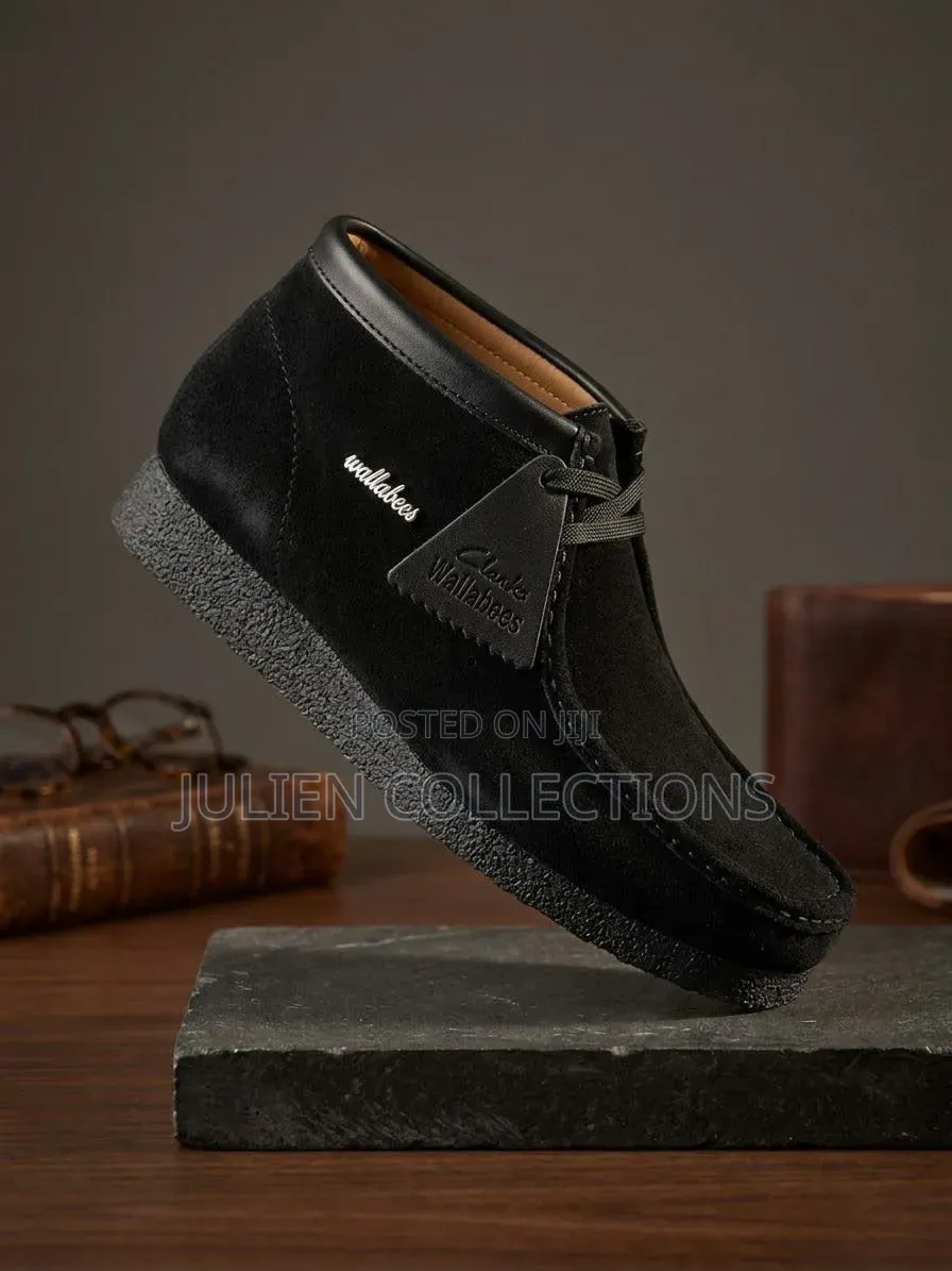Original Clarks Wallabees Long Black Brown