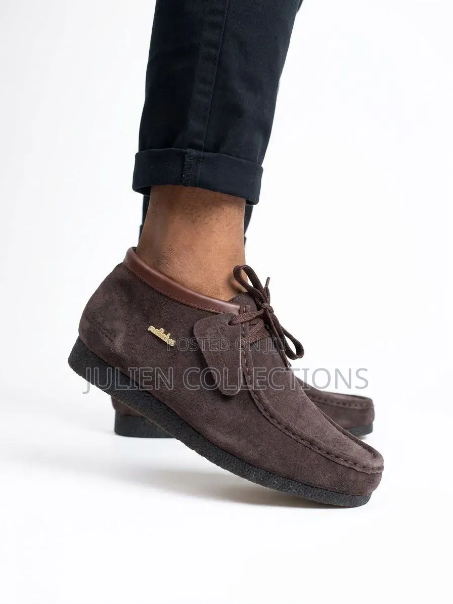 Original Clarks Wallabees Long Black Brown
