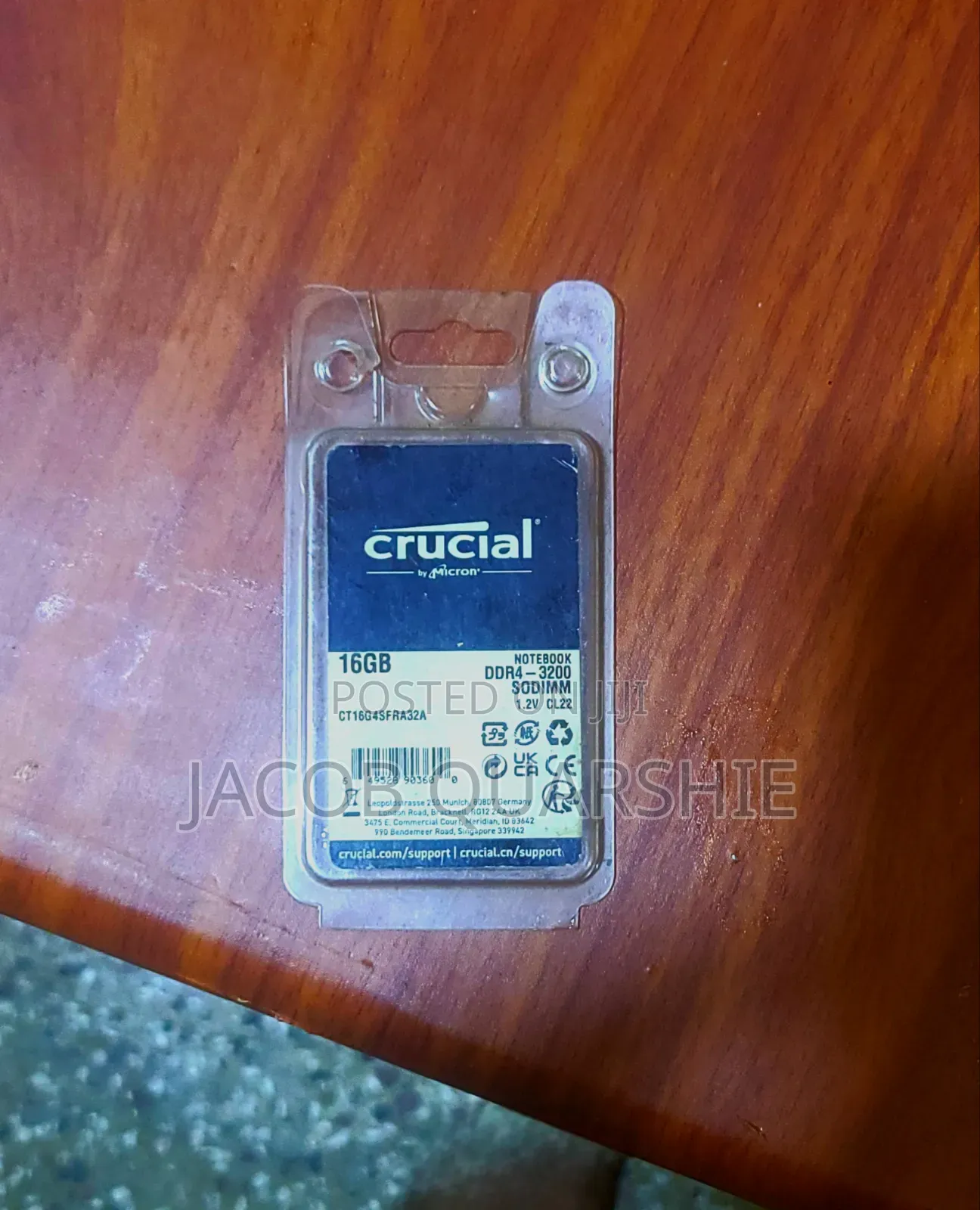 Crucial DDR4 Laptop Ram 3200mhz