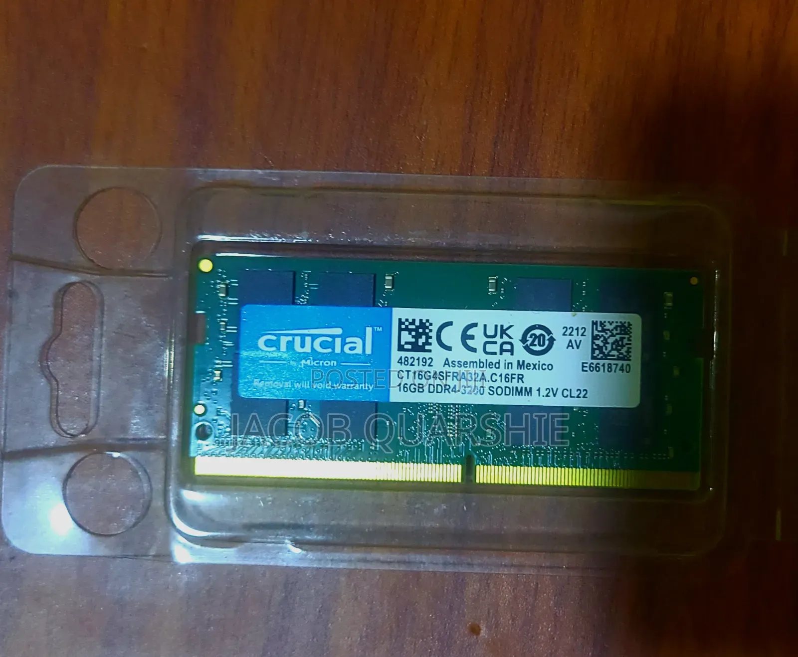 Crucial DDR4 Laptop Ram 3200mhz