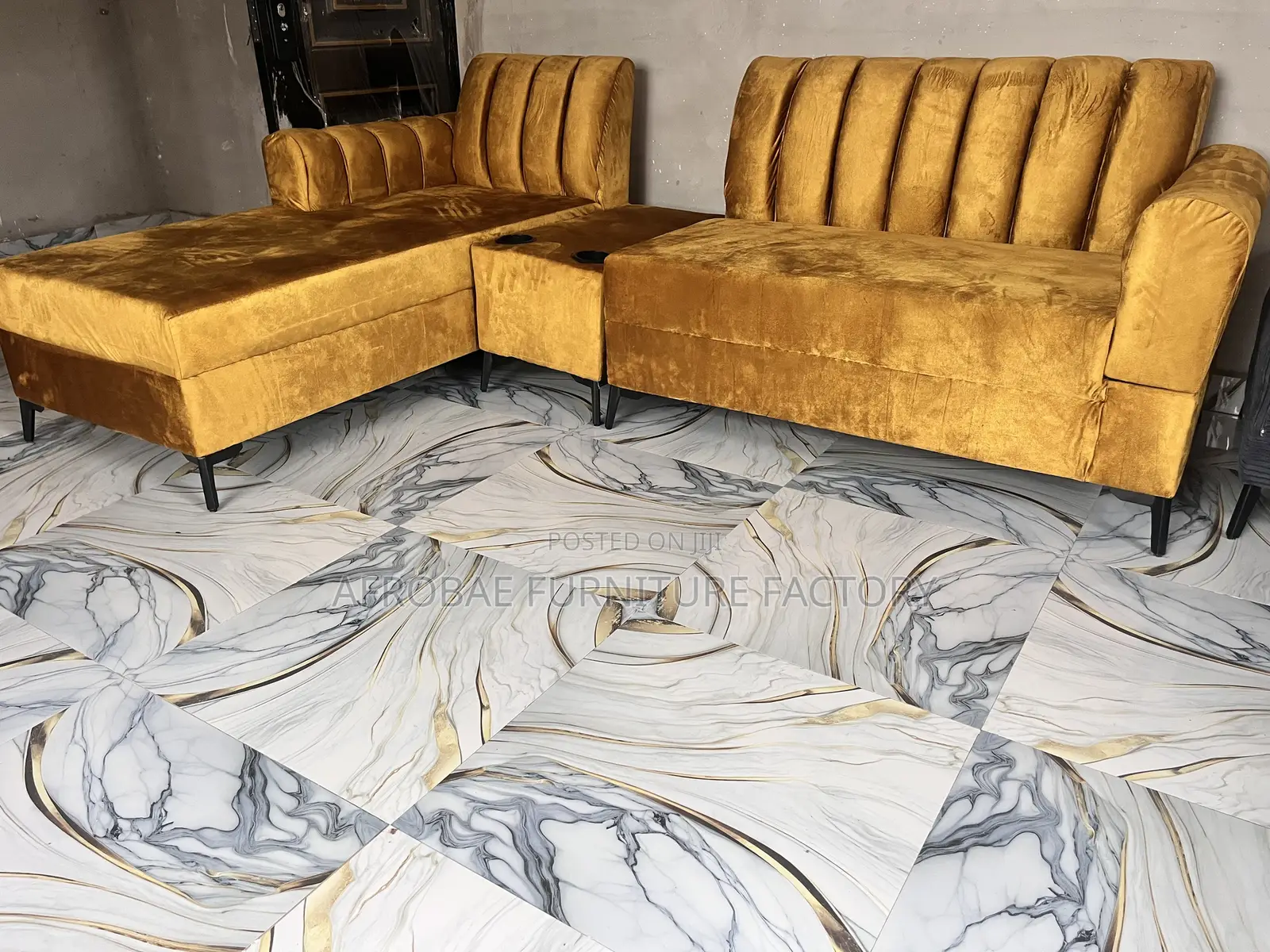 Quality and Modern Sectional Lshape Sofa From Afrobae Factory Direct