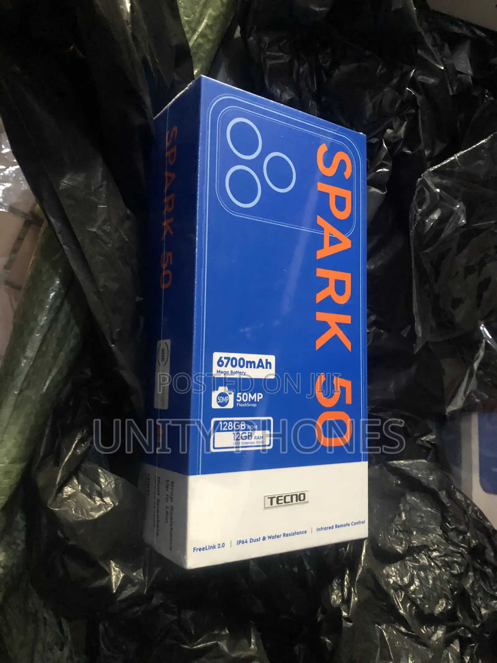 New Tecno Spark 50 128 GB Black