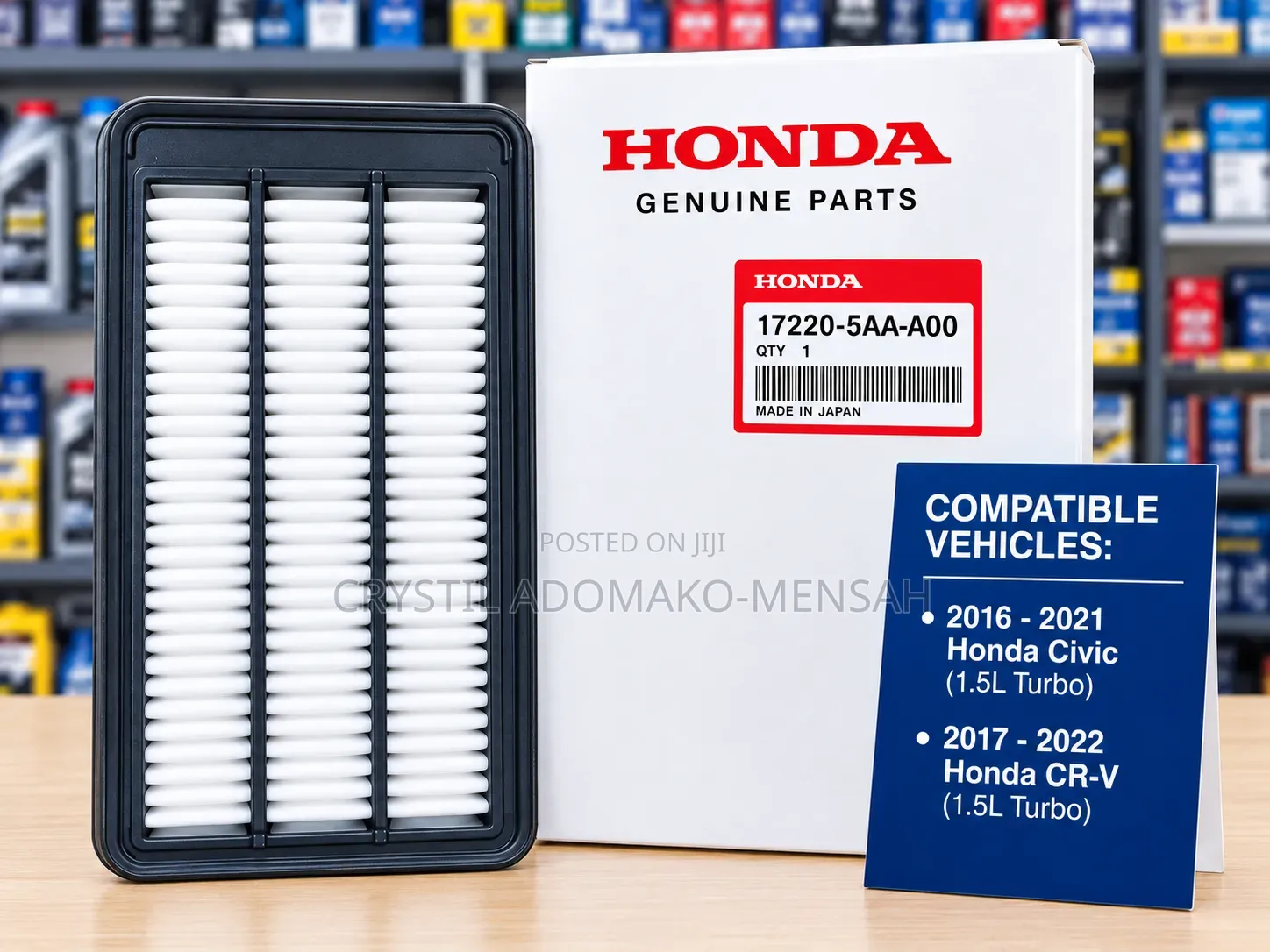 Genuine Honda Civic CR-V Engine Air Filter (17220-5aa-A00)