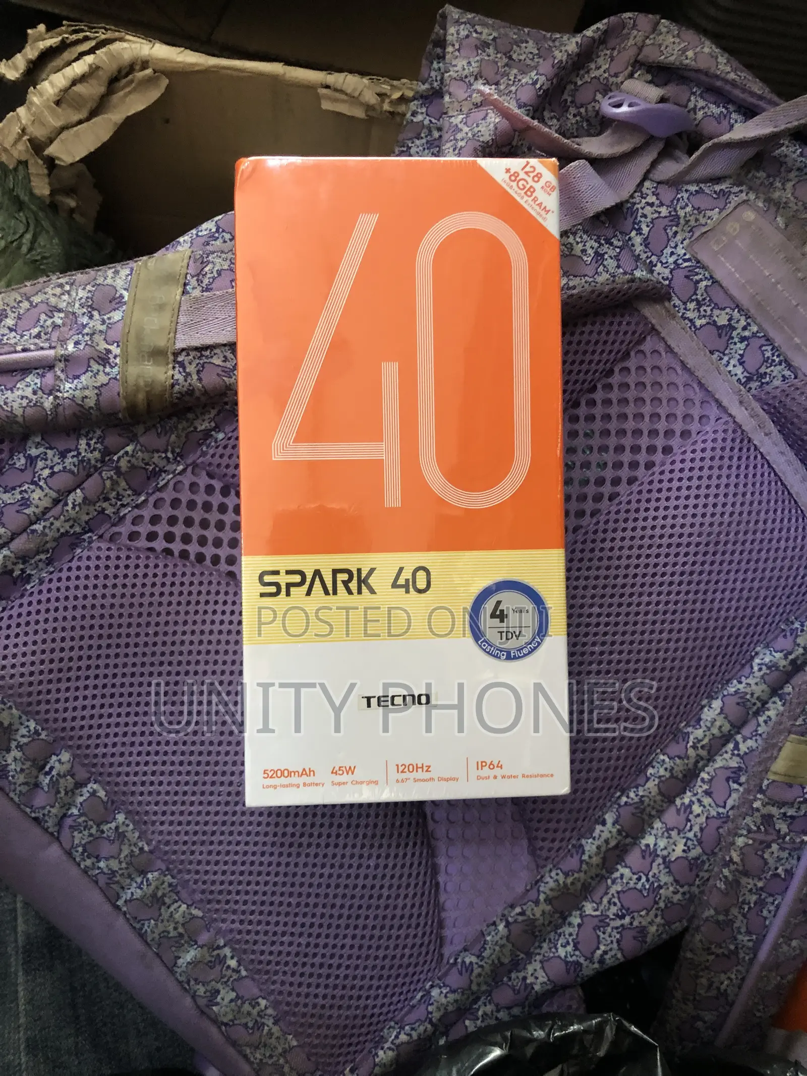 New Tecno Spark 40 128 GB Blue