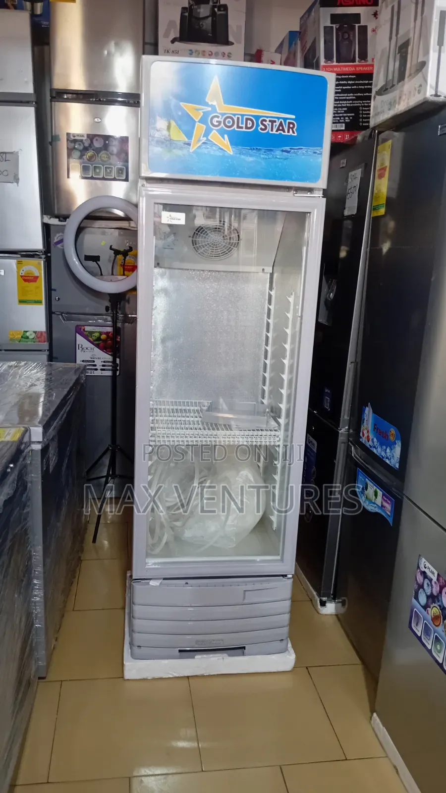 229L Display Fridge Gold Star – Perfect for Drinks Business 229L