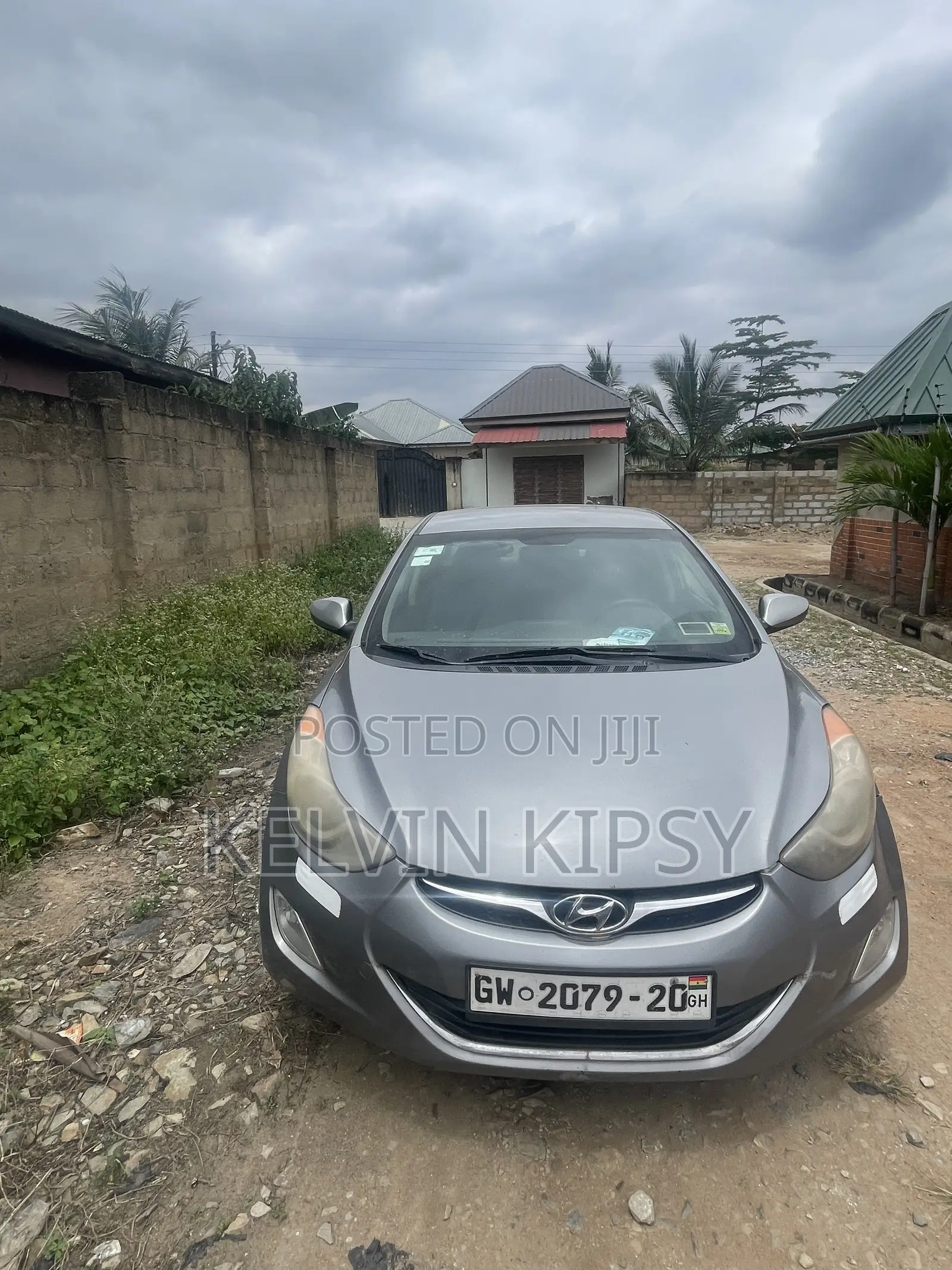 Hyundai Elantra GLS 2012 Gray