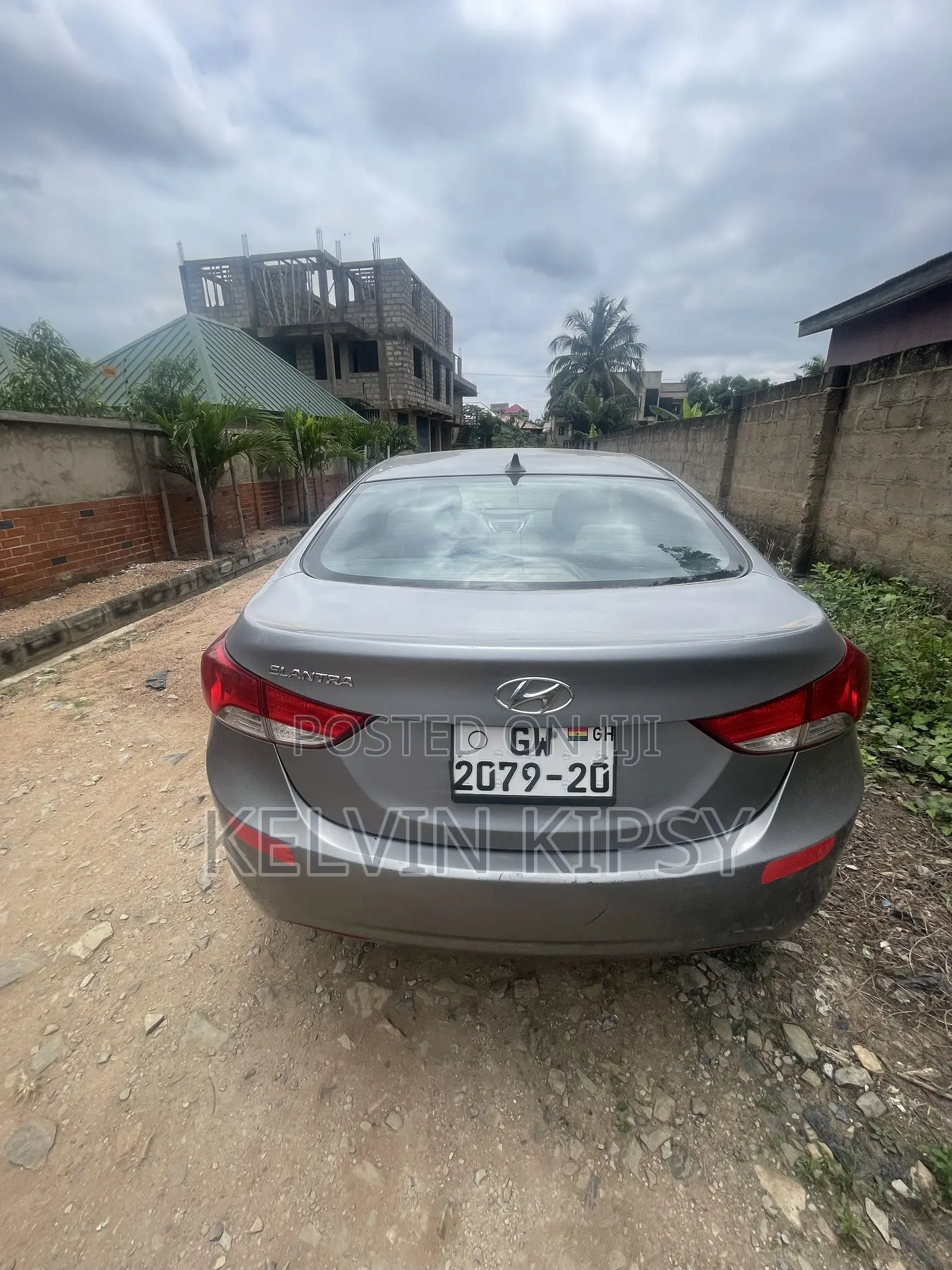 Hyundai Elantra GLS 2012 Gray