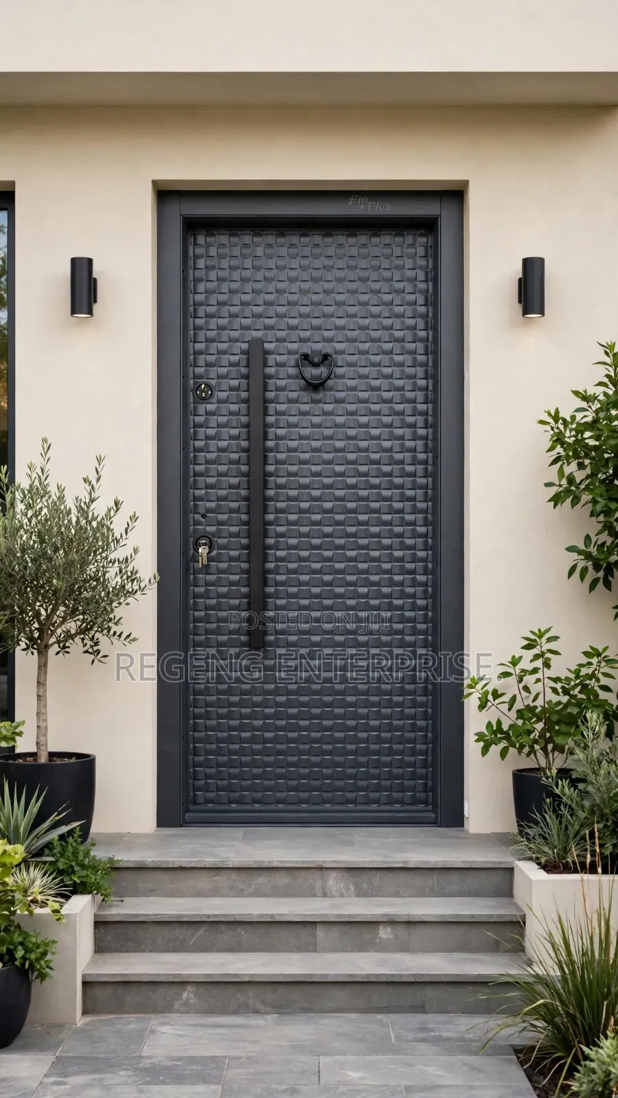 Gray Luxury Fort Security Door.