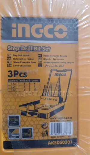 Ingco Step Drill Bits Set