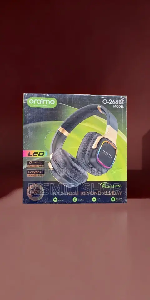 Oraimo O-268bt Classic Immersive Sound Led Headphones