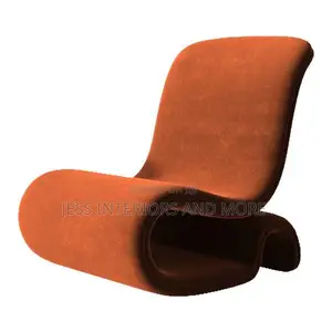 Curved Shaped Accent Chair Backrest