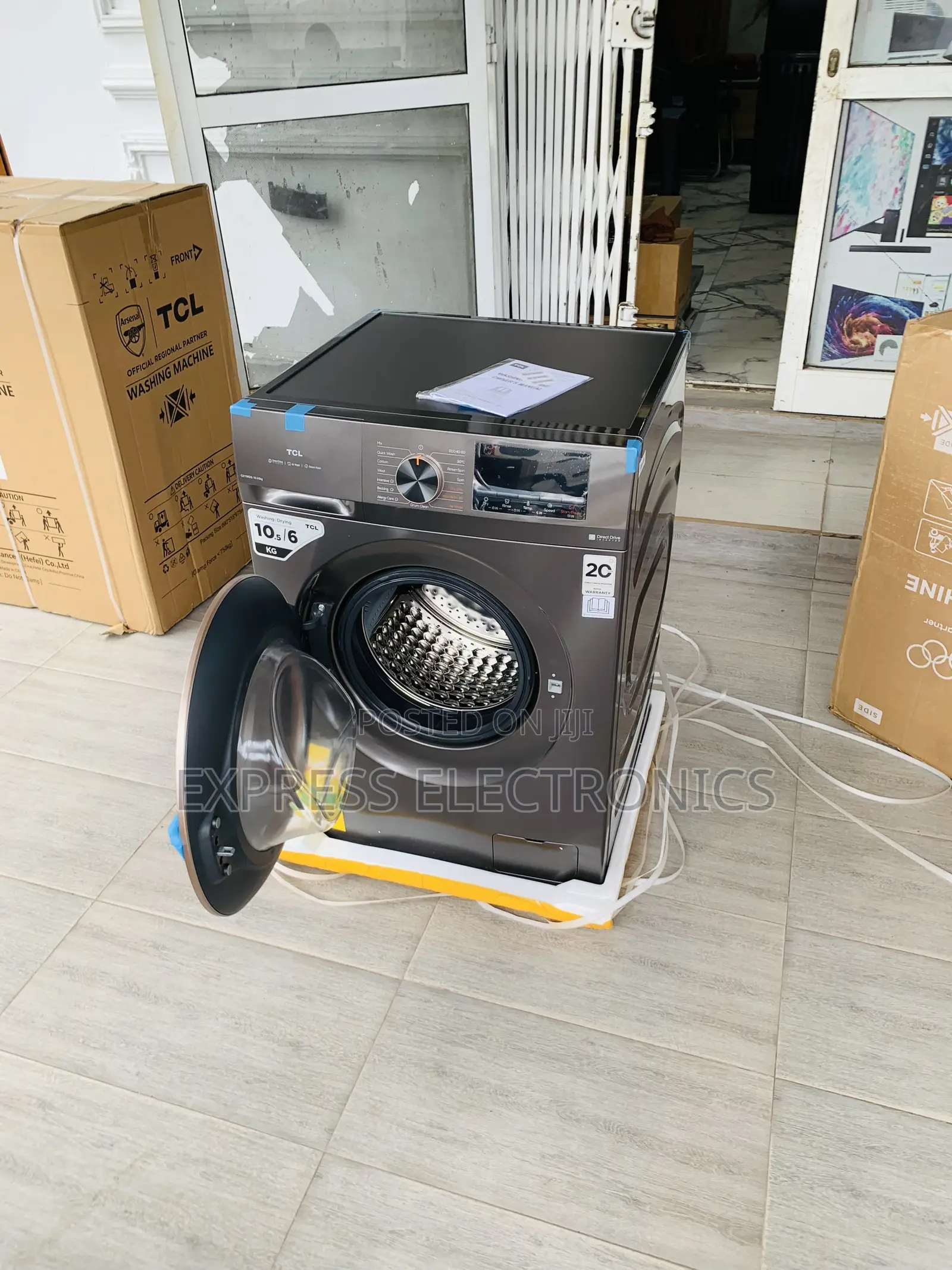 Newly TCL 10.5kg/6kg DD Inverter Washer Dryer| 16 Programs [C211WDG]