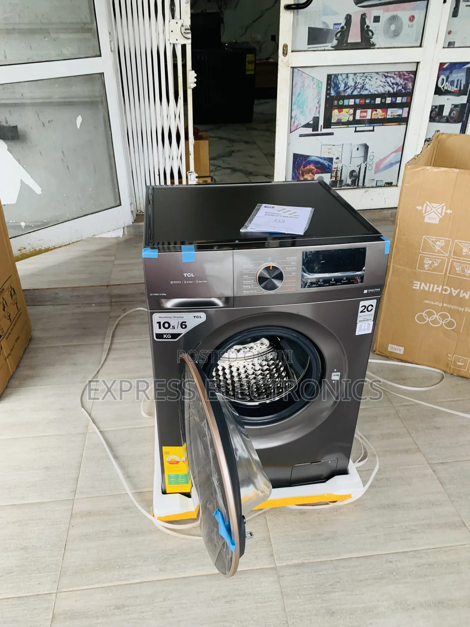 High Quality TCL 10.5kg/6kg DD Inverter Washer Dryer Combo| 1200 RPM