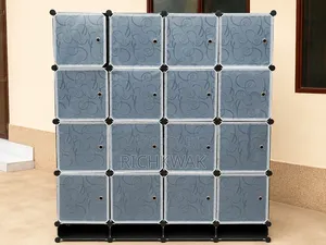 16 Cubes Plastic Wardrobe With Shoe Storage