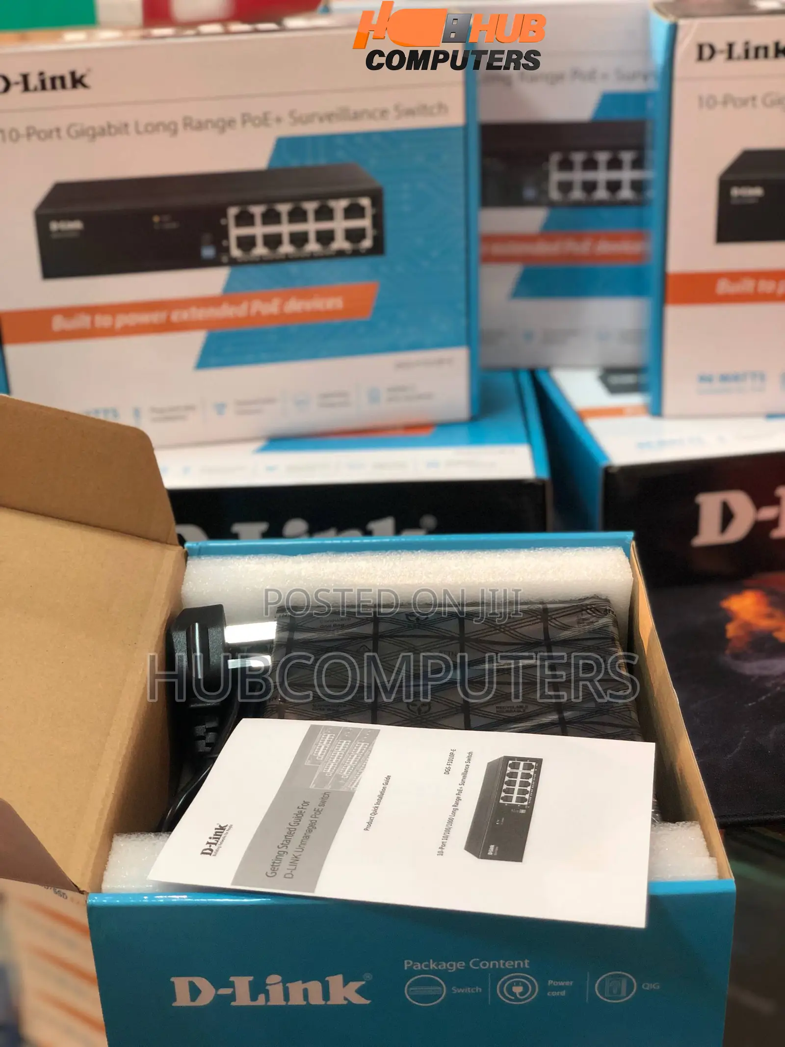 D-Link (Dgs-F1010p-E)10-Port Gigabit Longrange Poe Surveillance Switch