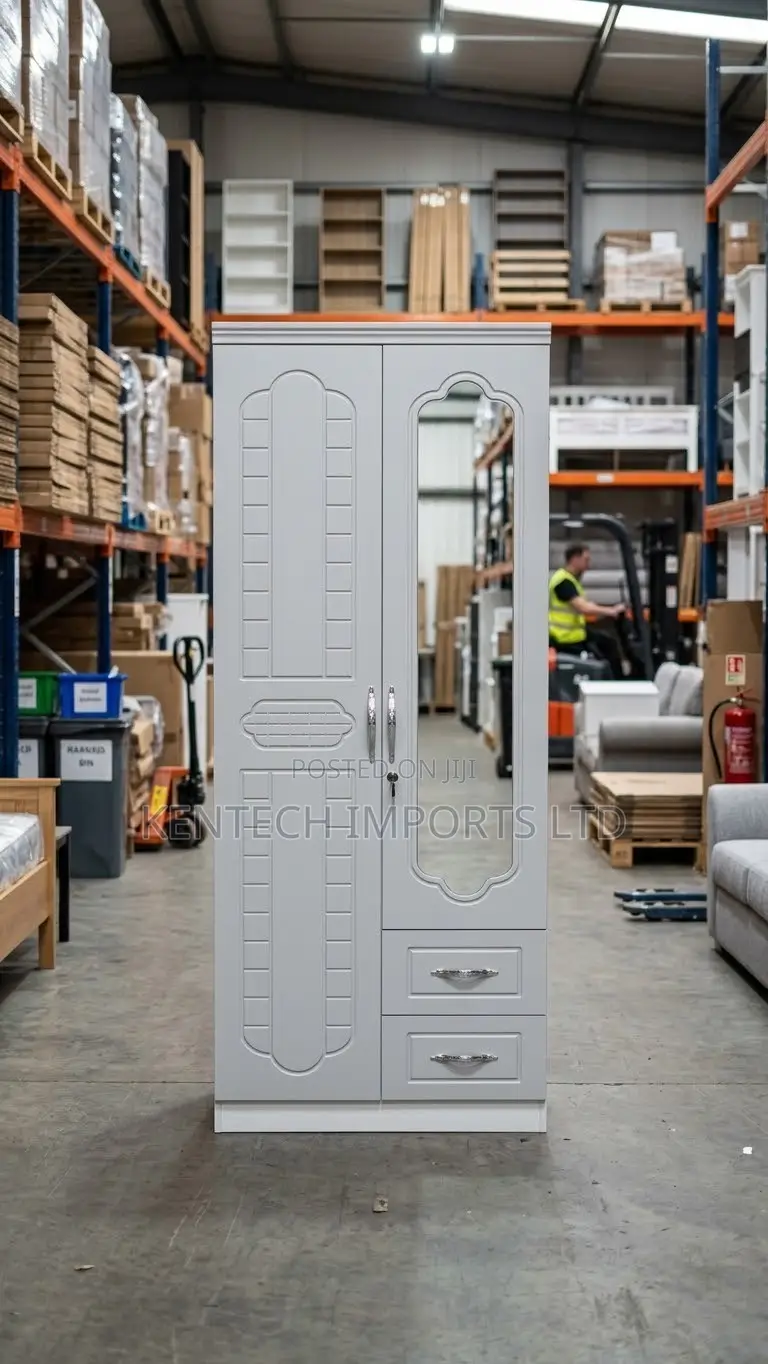 Premium 2 Door China Made Wardrobe - 2 in 1