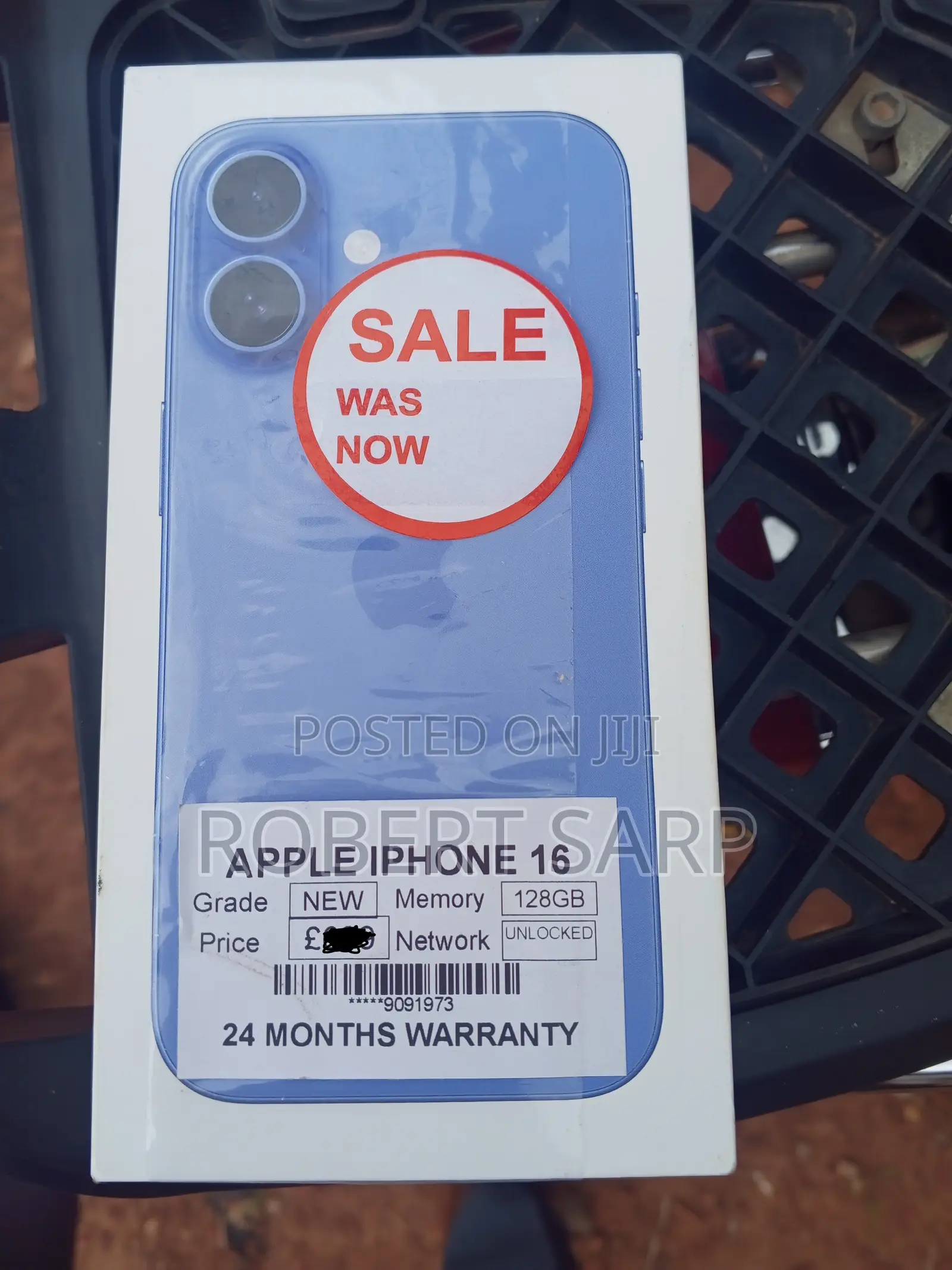 New Apple iPhone 16 128 GB Blue