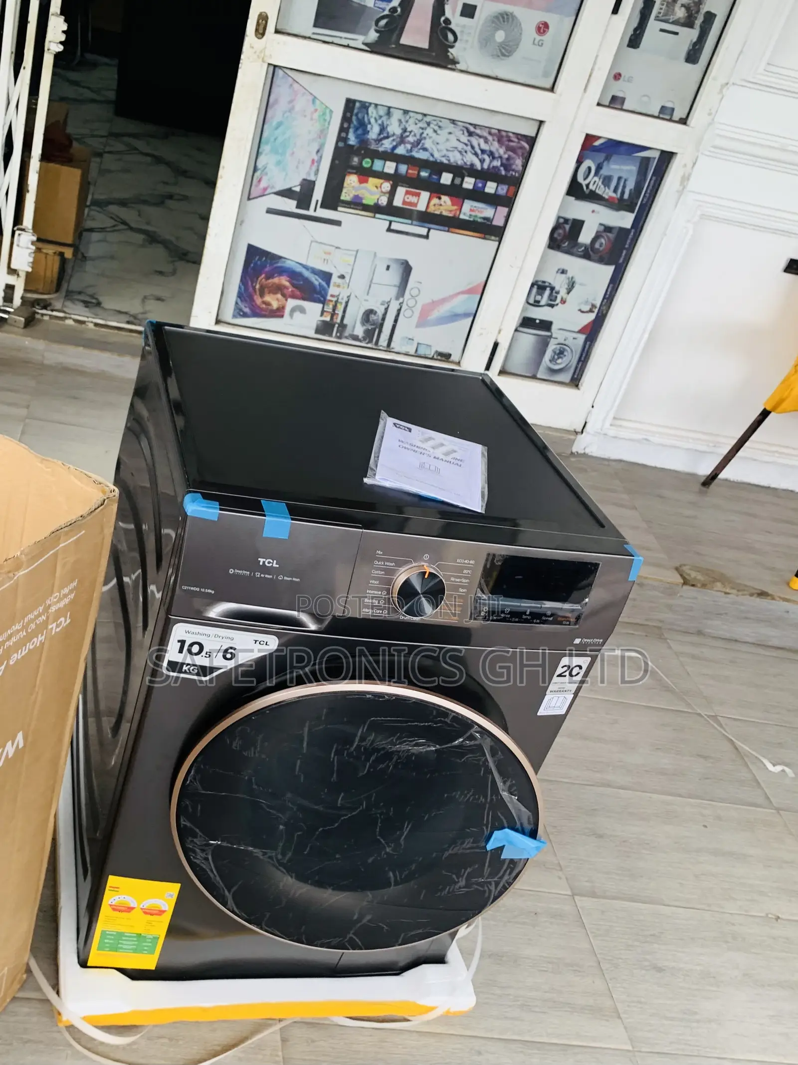 Sleek Quality TCL Washer 10.5Kg Dryer 6Kgs Washing Machine