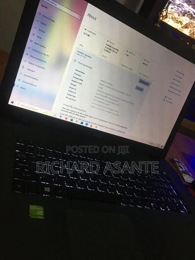 Laptop Acer Aspire 5 12GB Intel Core i5 HDD 500GB