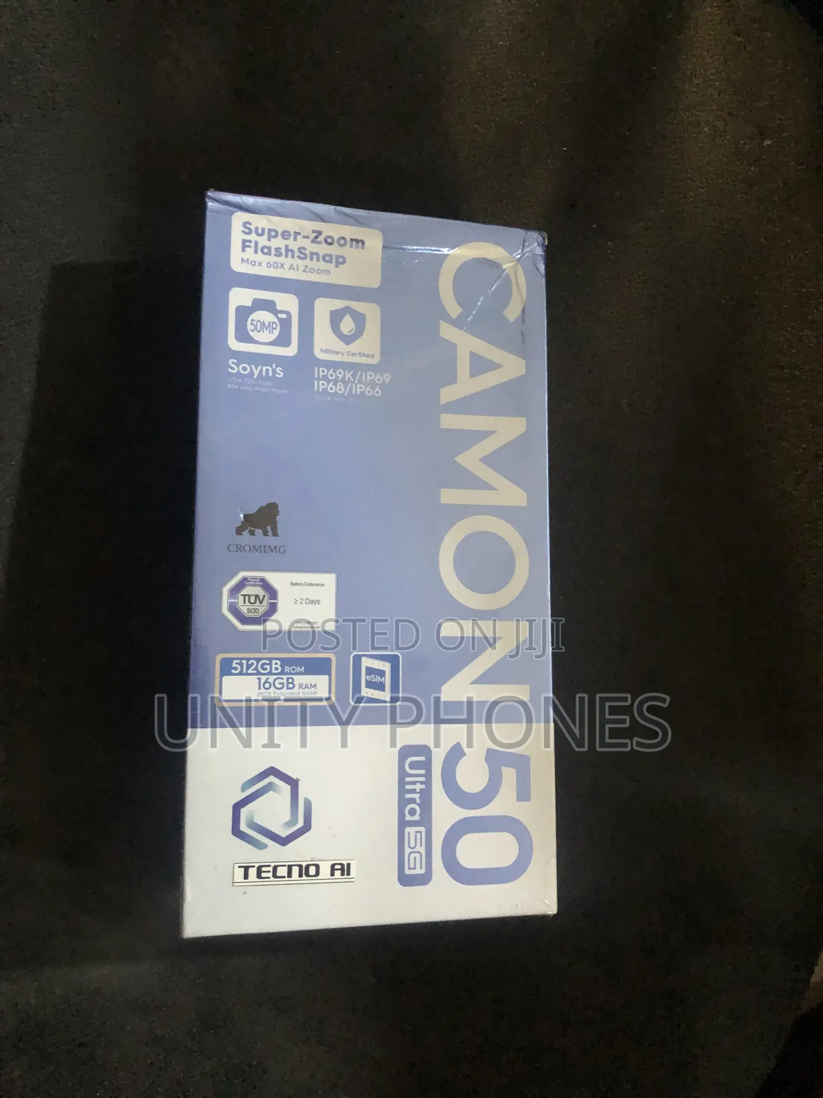 New Tecno Camon 50 Ultra 512 GB Black