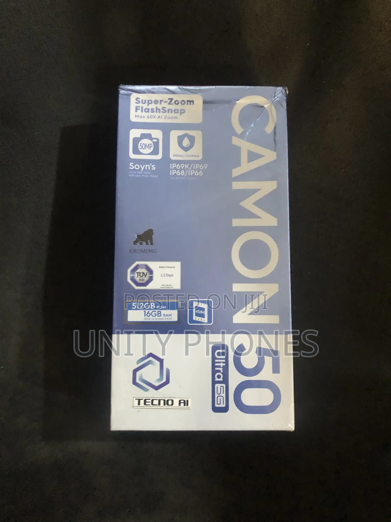 New Tecno Camon 50 Ultra 512 GB Black