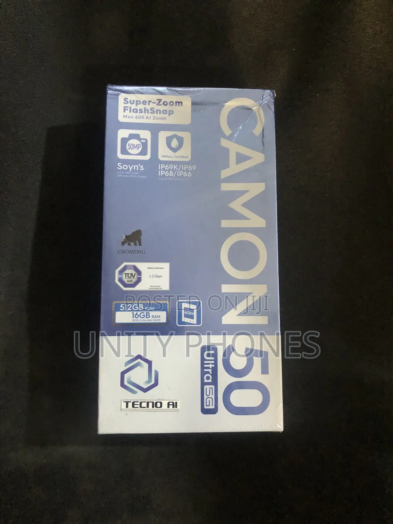 New Tecno Camon 50 Ultra 512 GB Black