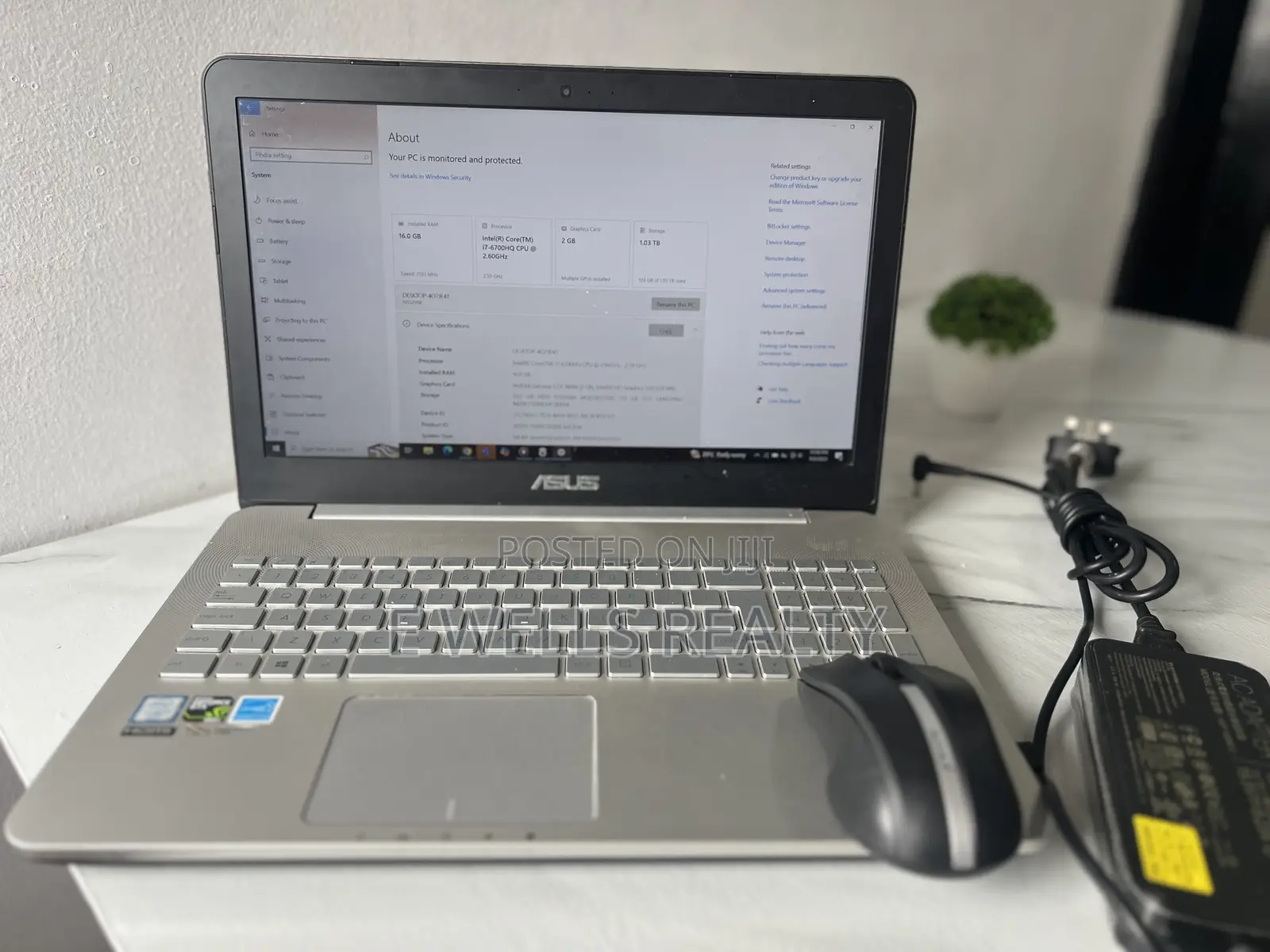 Laptop Asus ROG GL752VW 16GB Intel Core i7 HDD+SSD 1T