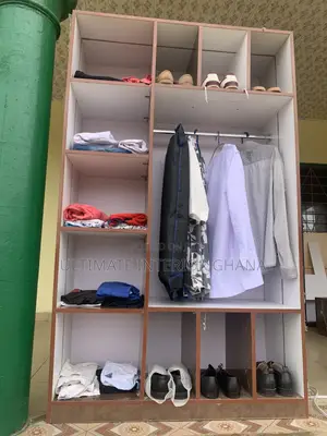 Modern Open Wardrobe With LED Light - 8 Compartments - Kumasi