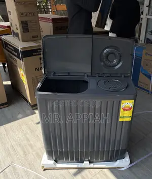 Freestanding Nasco 11kg Twin Tub Washing Machine(Dark Gray)