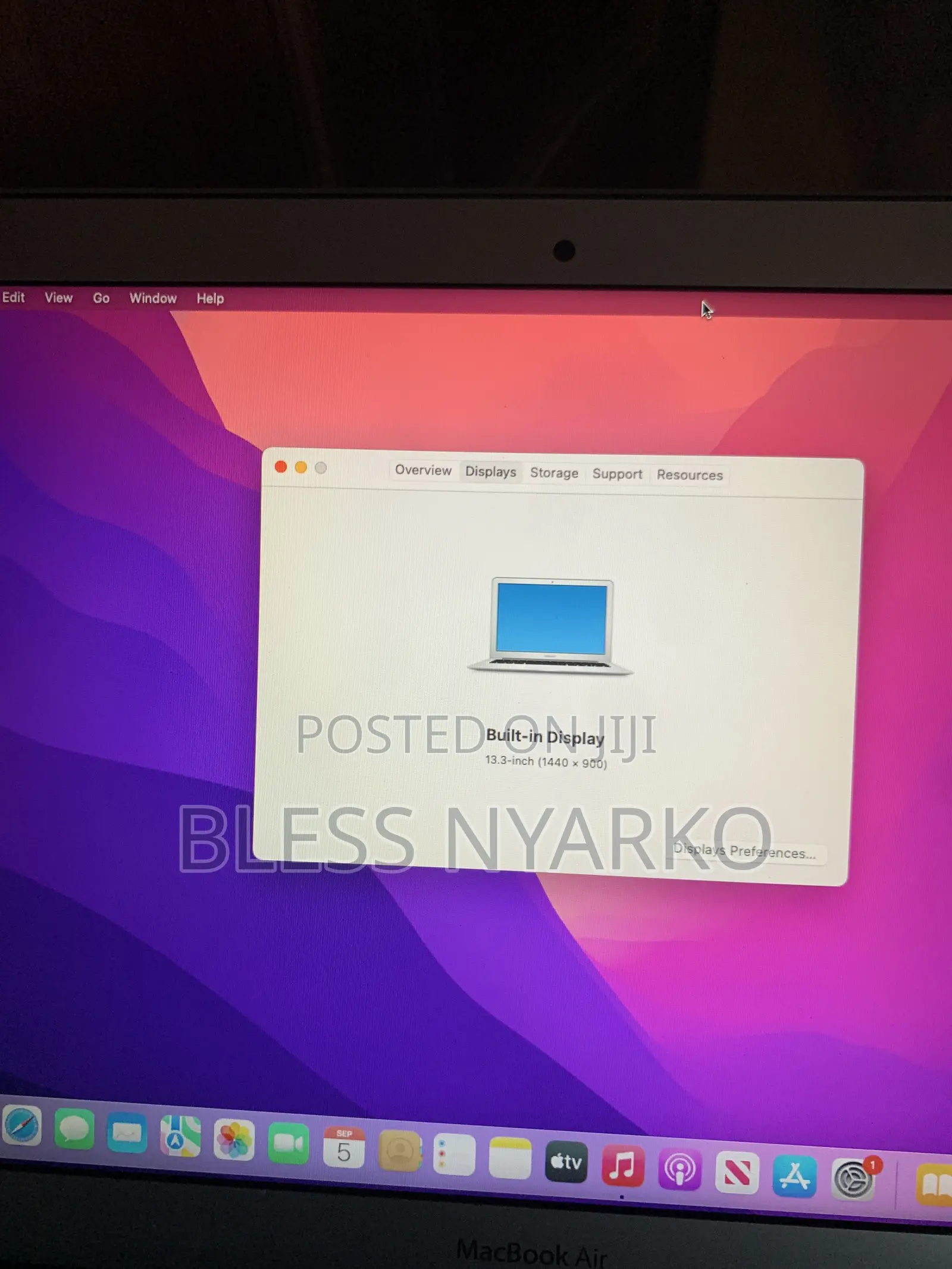 New Laptop Apple MacBook Air 8GB Intel Core i5 SSD 256GB