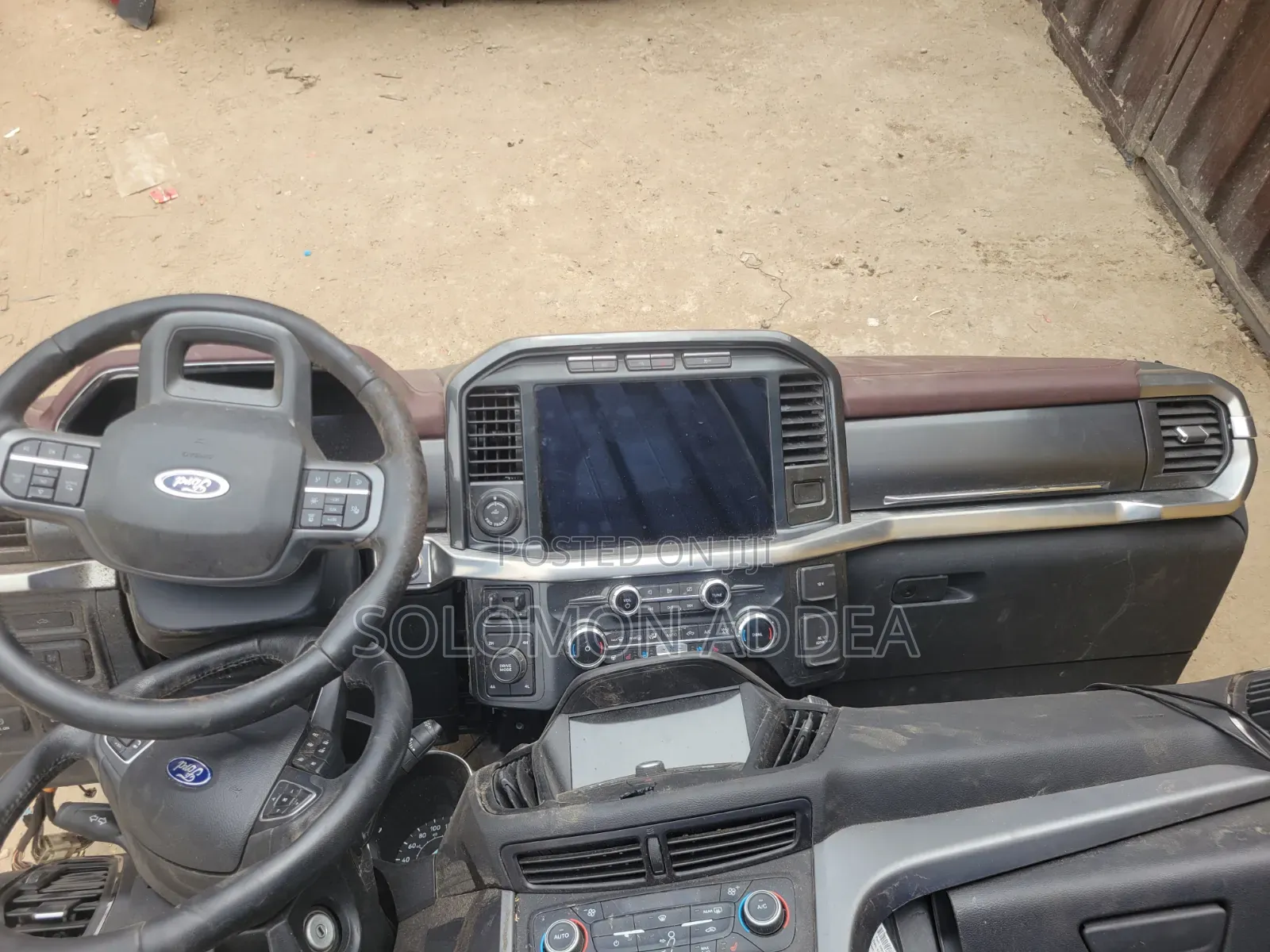 F150 Dashboard and Steering With Central With Touchscreen Infotainment