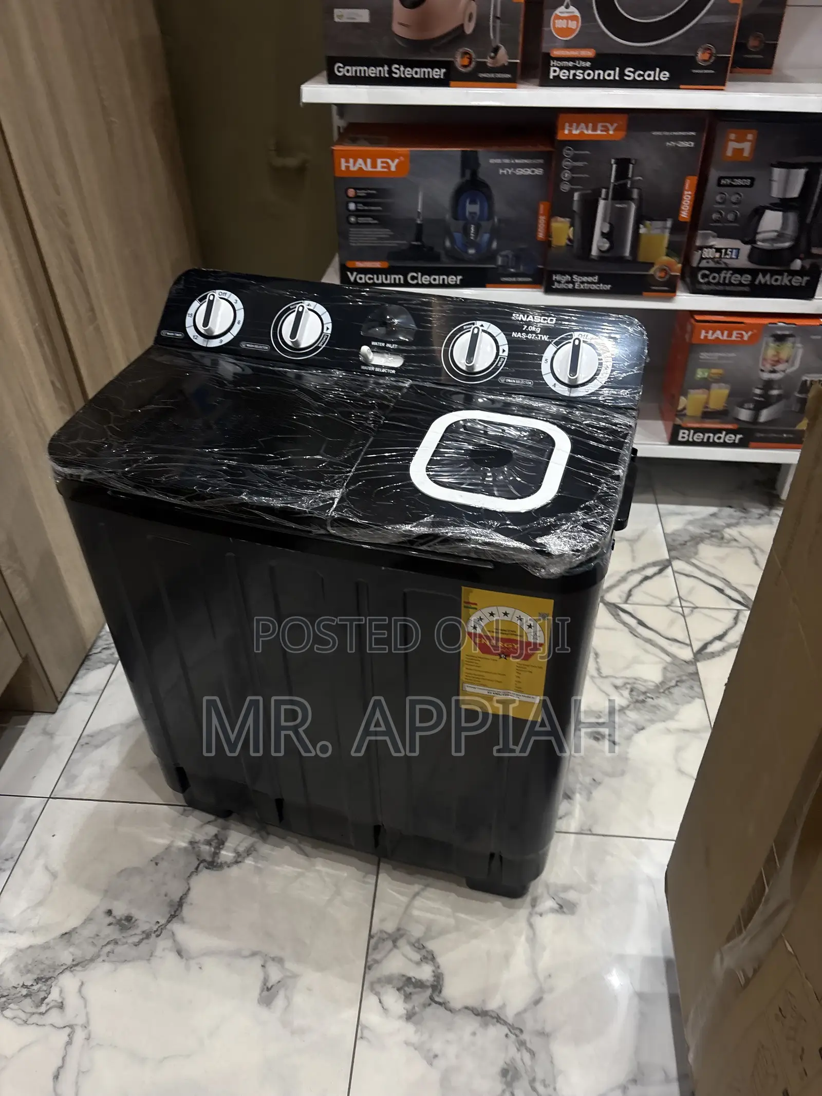 Get Premium Nasco 7kg Spin Dry Washing Machine(Semi-Auto)Dark Gray