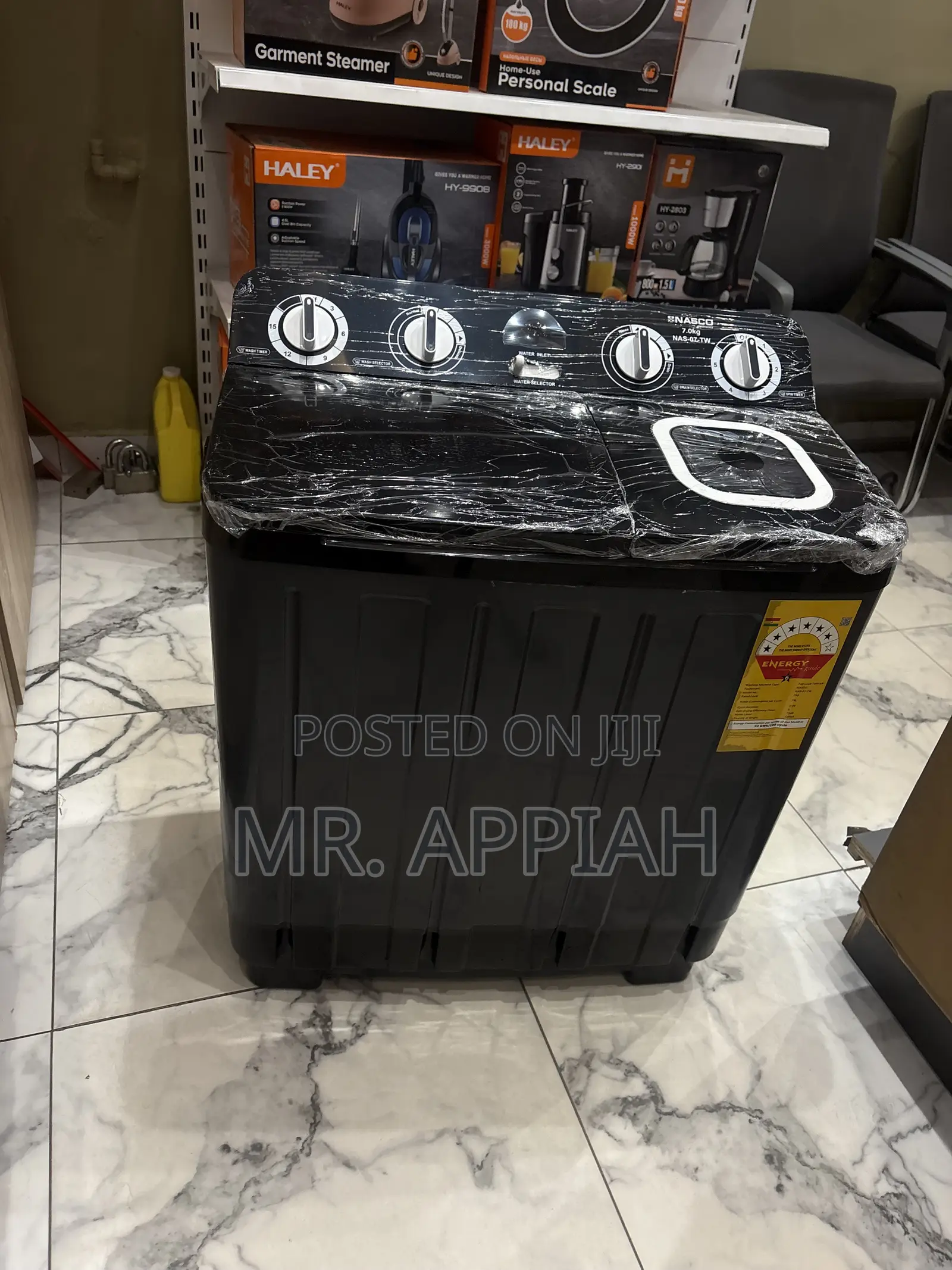 Super Classic Nasco 7kg Twin Tub Electric Washing Machine(dark Gray).