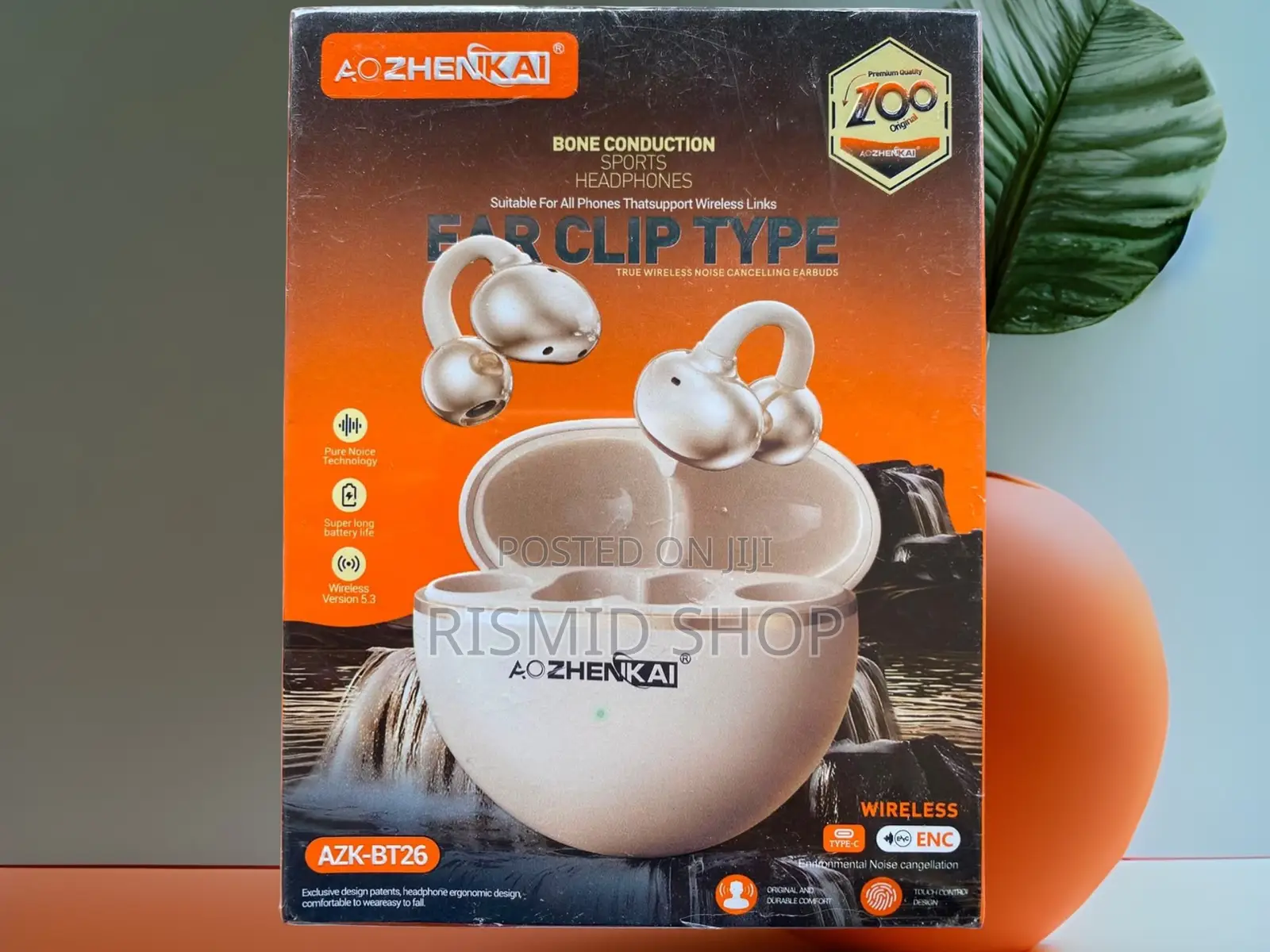 Azk-Bt26 Luxury Clip-on Bluetooth Earphones