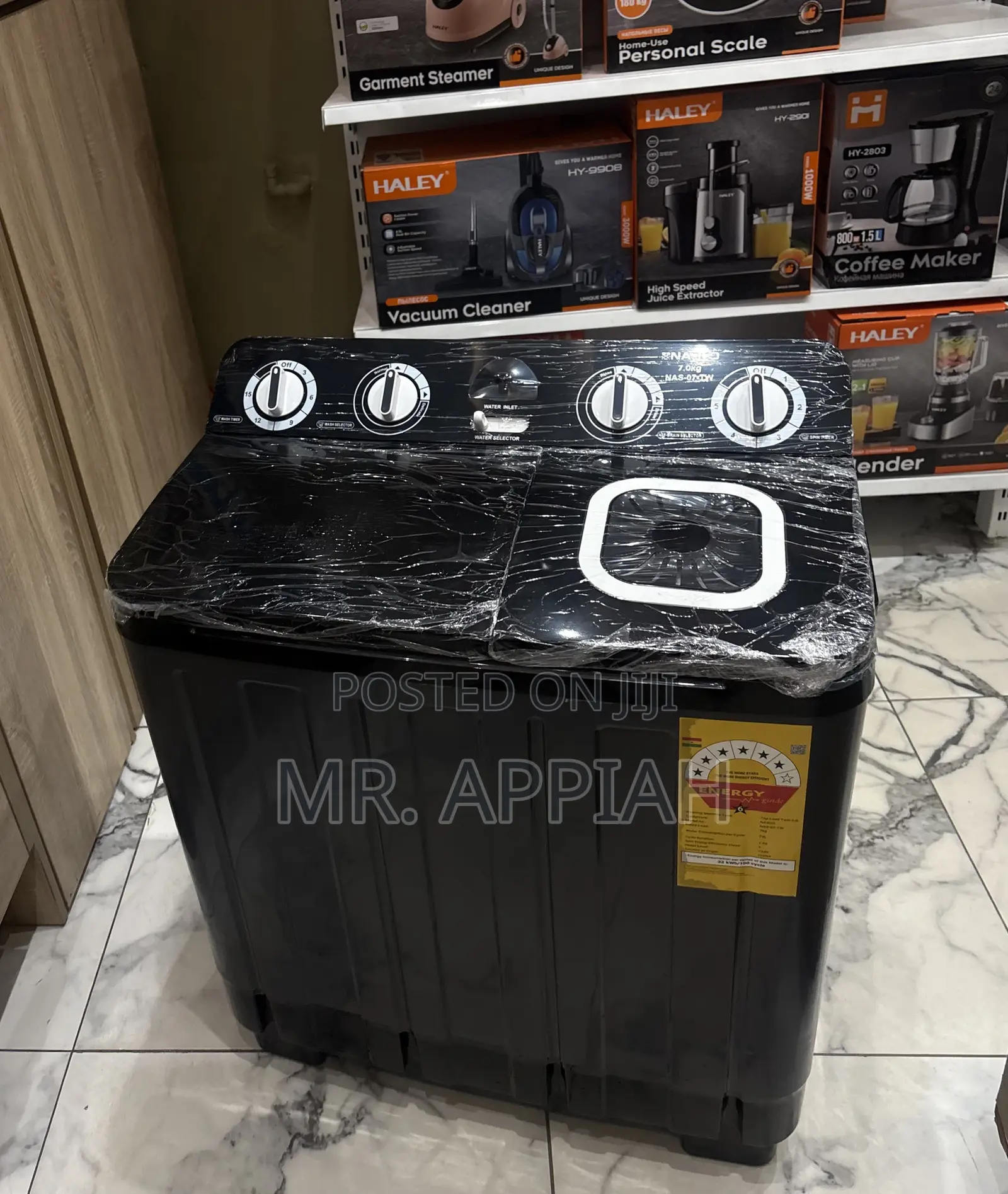 Super Affordable Nasco 7kg Semi-Automatic Washing Machine(dark Gray)