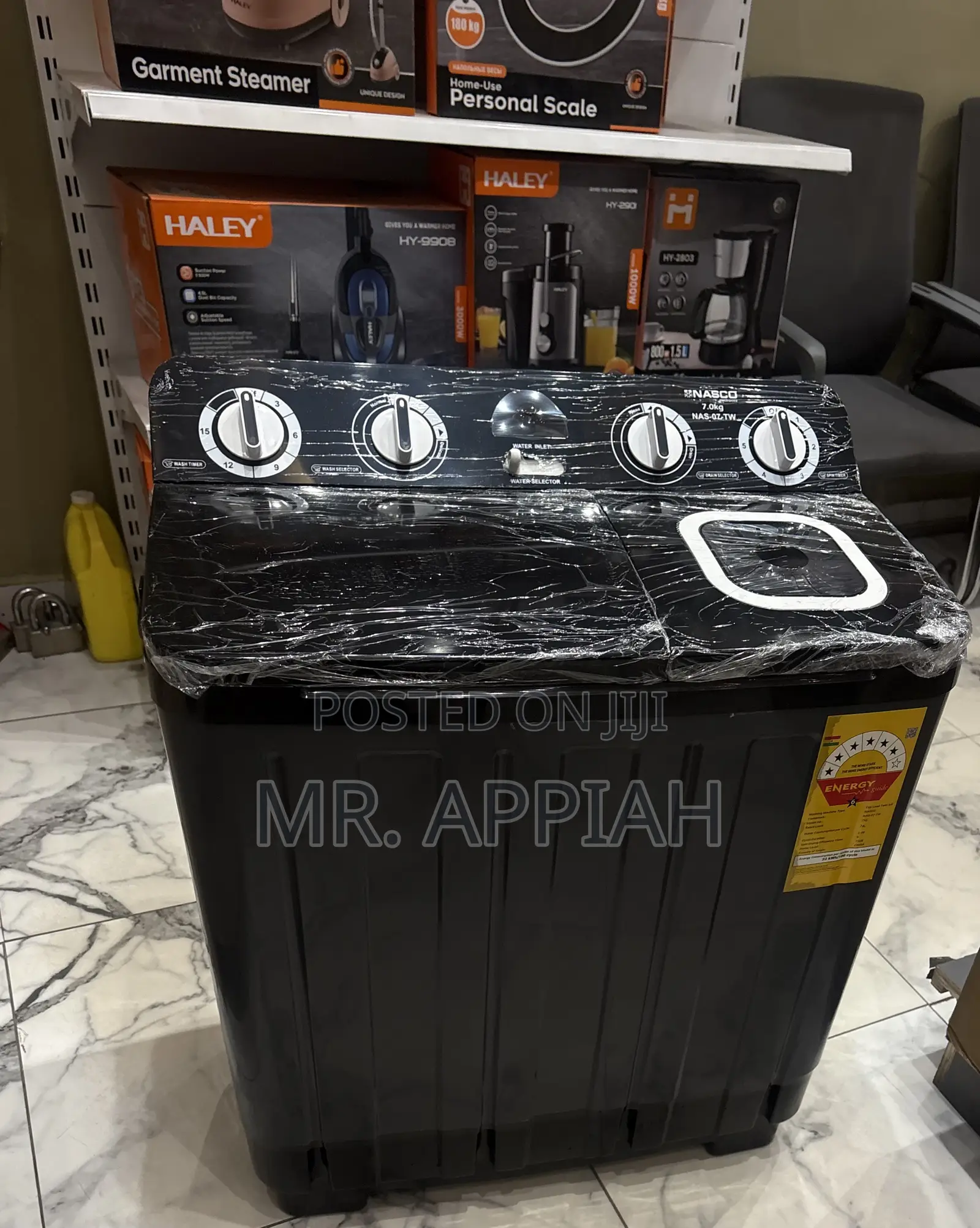 Super Classic Nasco Twin Tub Electric Washing Machine(dark Gray)11kg