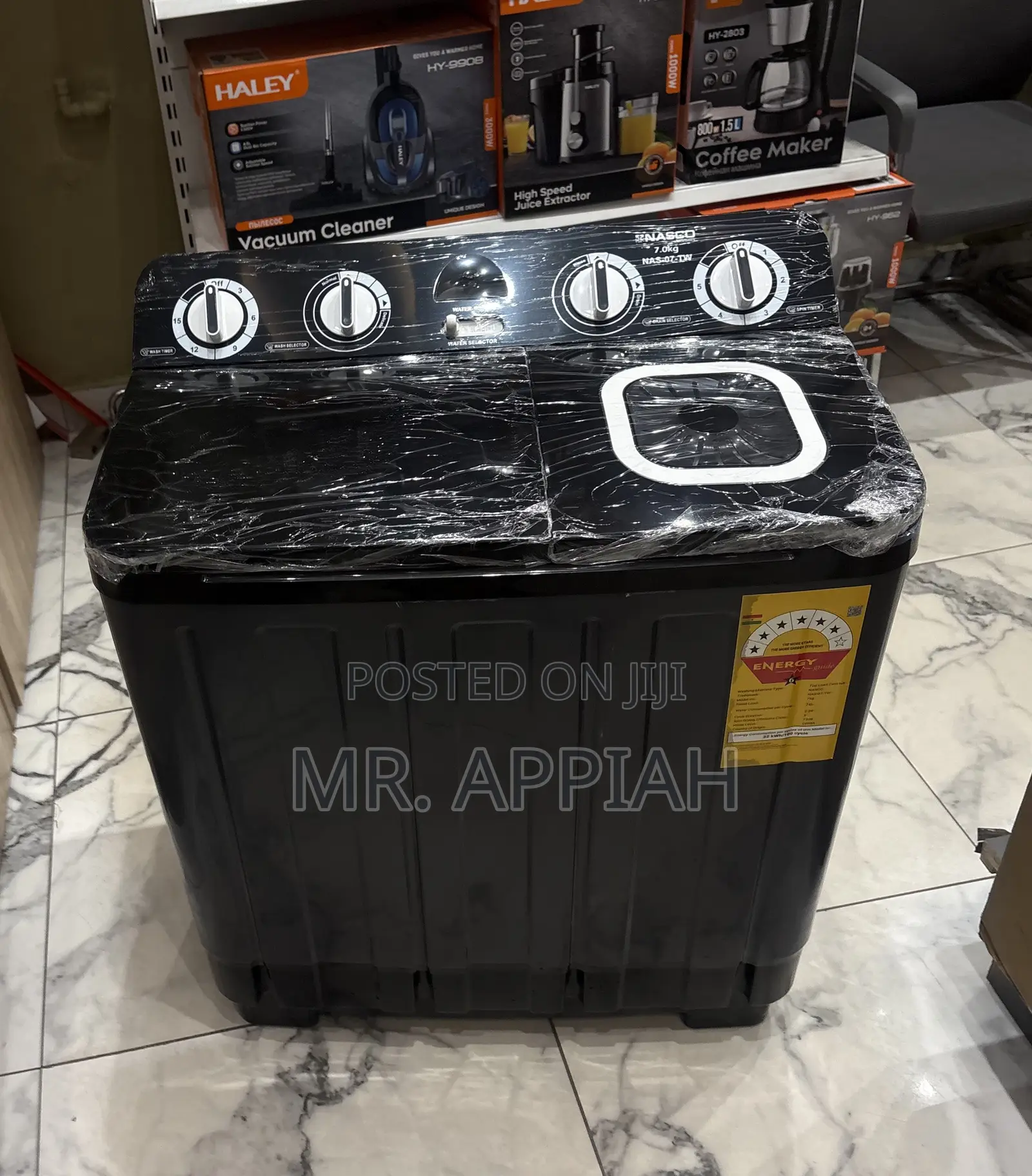 Super Classic Nasco Twin Tub Electric Washing Machine(dark Gray)11kg