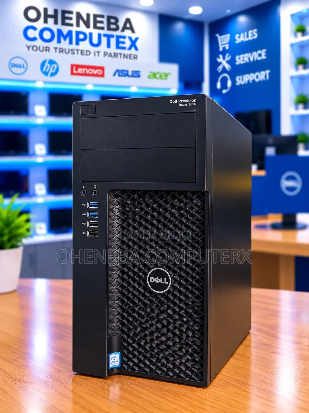 Desktop Computer Dell Precision 3000 16GB Intel Core i7 SSD 256GB