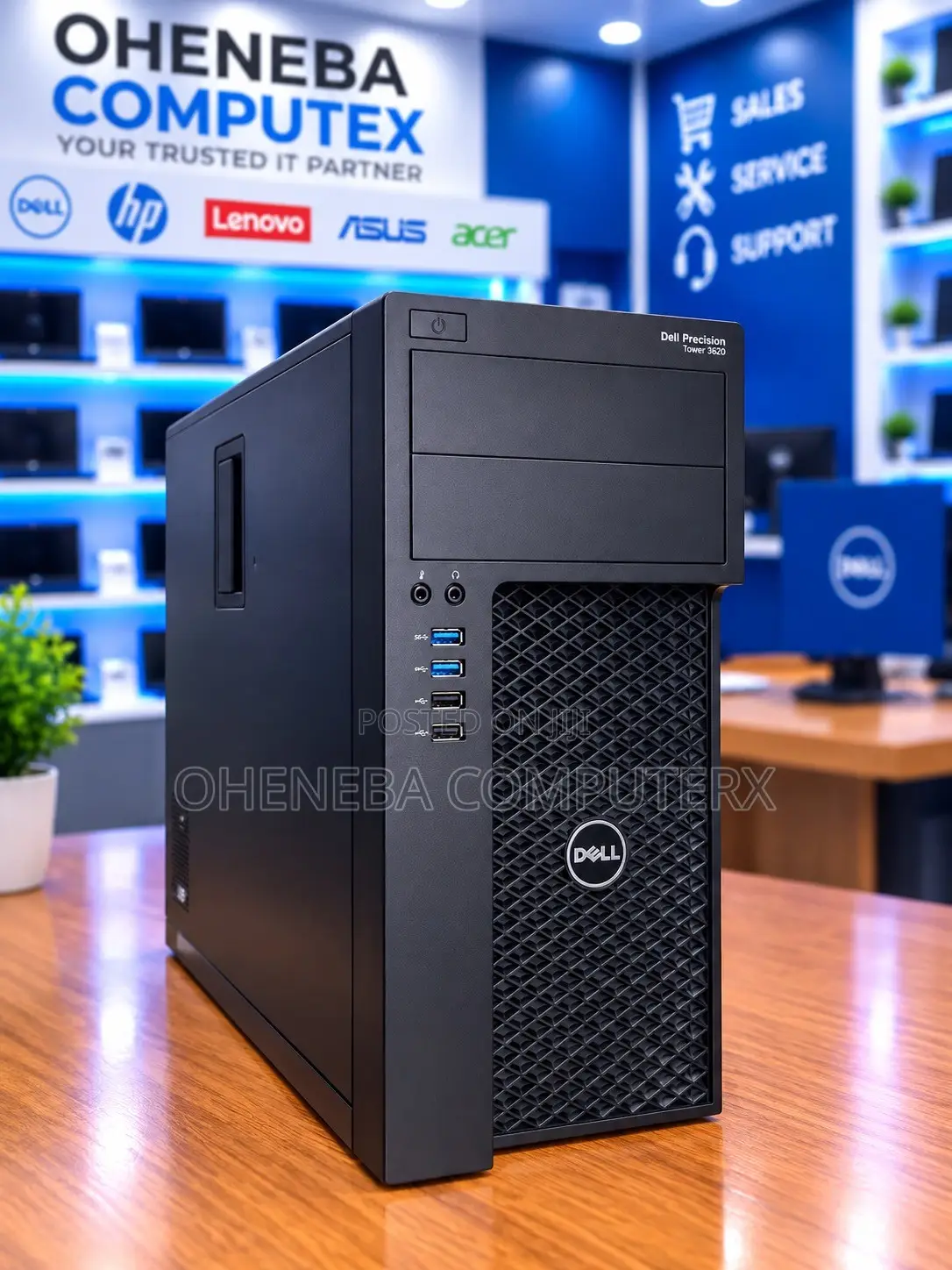 Desktop Computer Dell Precision 3000 16GB Intel Core i7 SSD 256GB